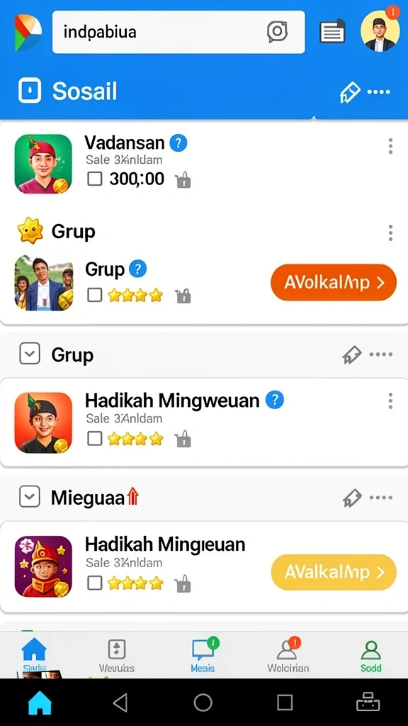 p200m - Fitur misi yang menambah tantangan bagi pemain.